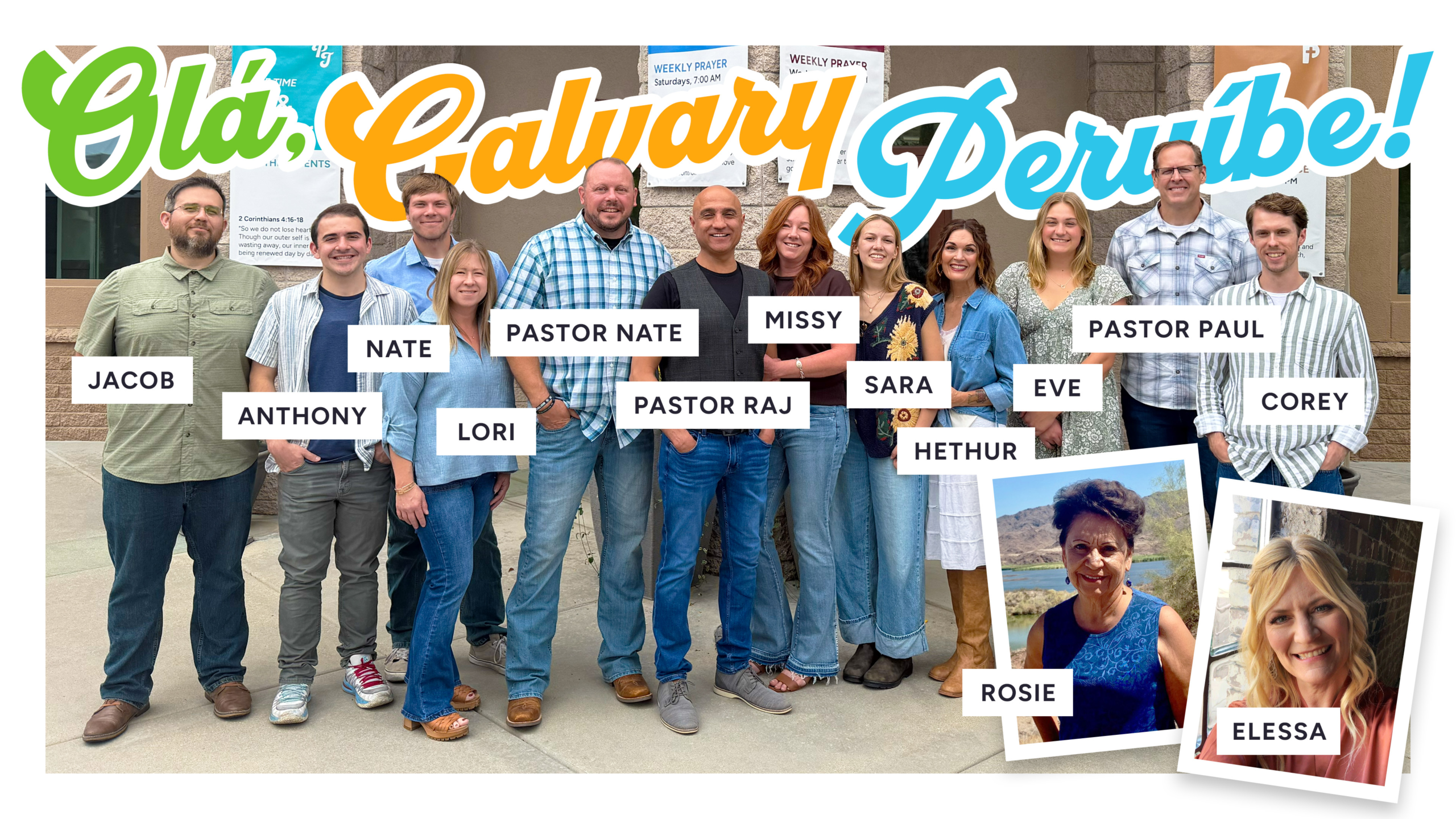 The Calvary Prescott team traveling to Brazil in 2026